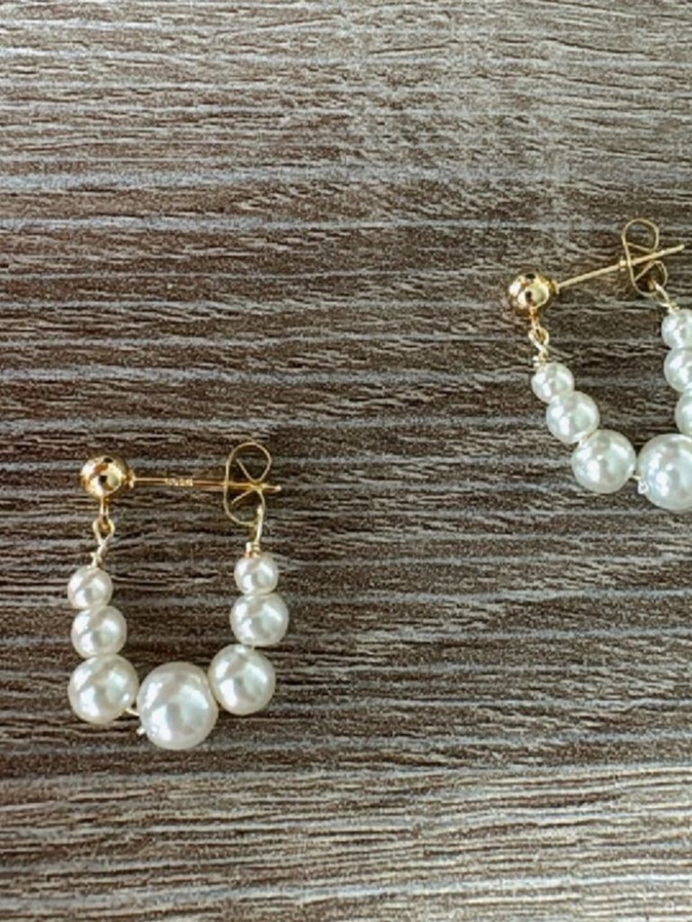 BohemianpearlhoopearringsN295